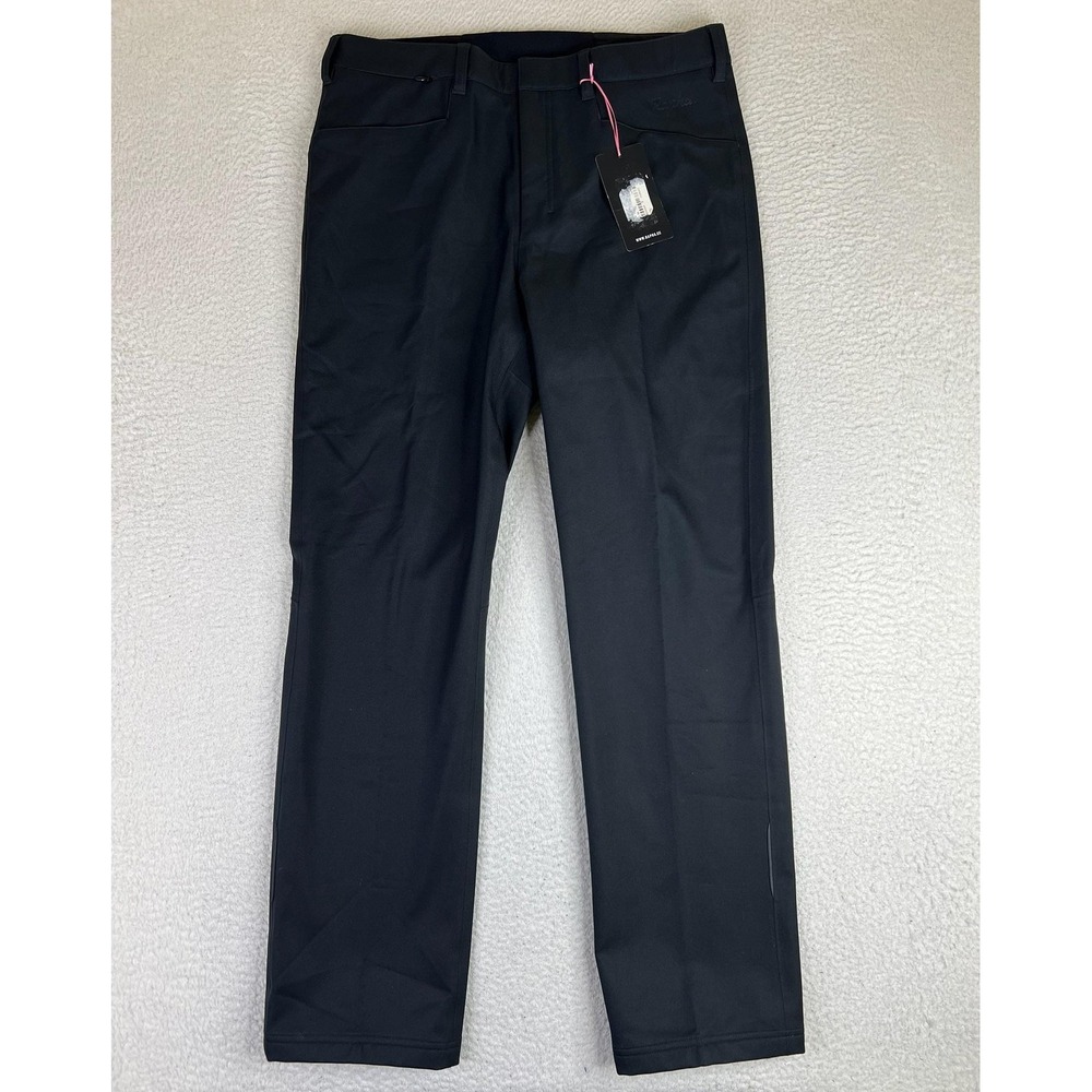 Rapha Softshell Trousers Mens 34x32 Black Winter Cycling Stretch Zip Pocket NEW